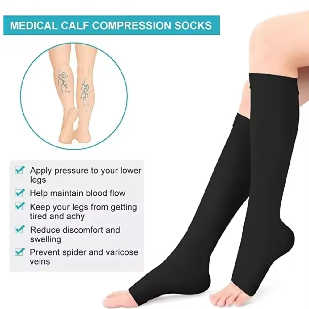 جوارب ضغط طبية للساق والربلة ل - مراجعة Compression Sock Medical وسعره
