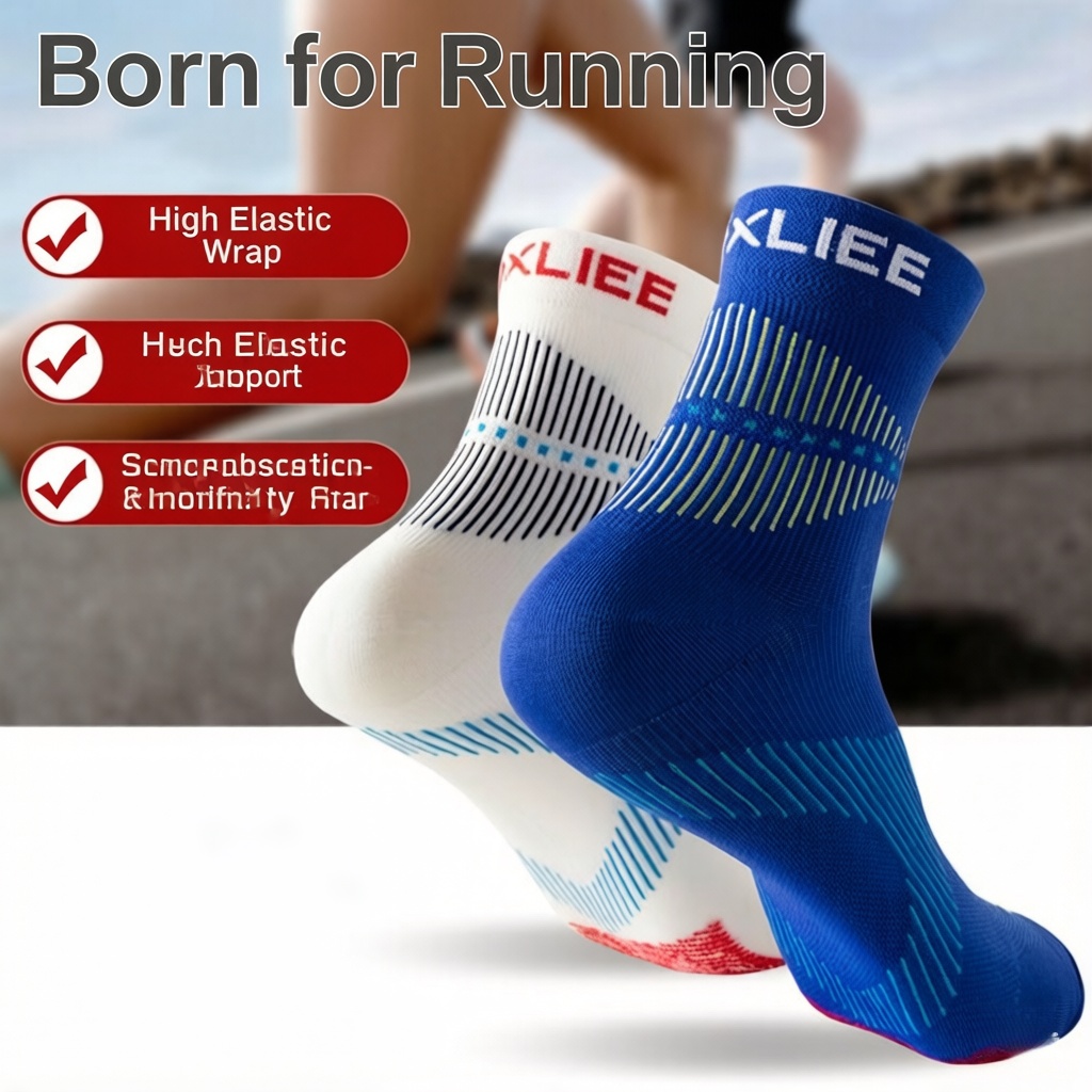 جوارب رياضية للجري من WRELS، م - مراجعة Athletic Sock Cushion وسعره